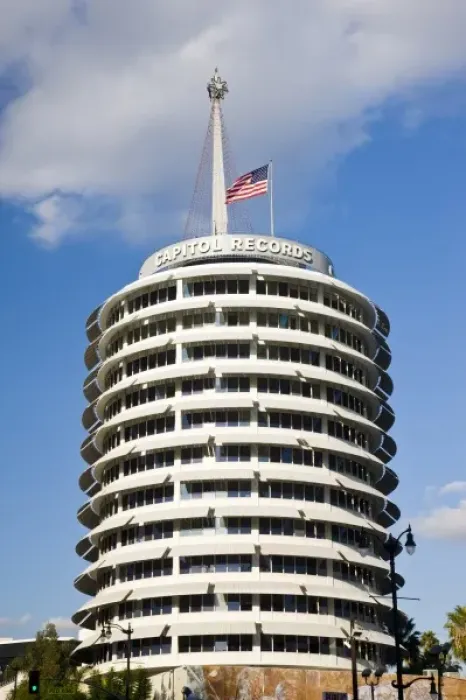 Framed Print : USA, California, Los Angeles. Capitol Records Building Framed Print : USA, California, Los Angeles. Capitol Records Building