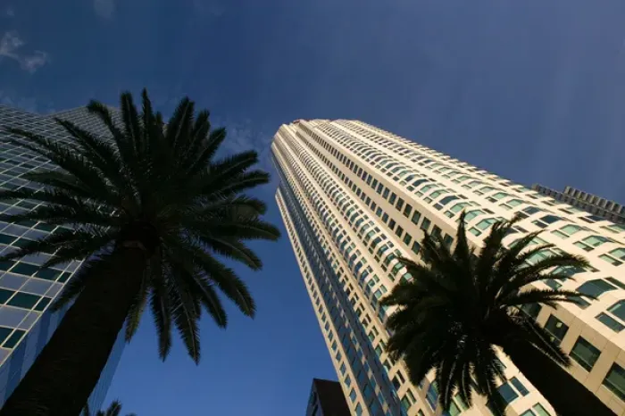 Framed Print : USA-California-Los Angeles-Downtown: Library Tower (b. 1991) Tallest US Building west