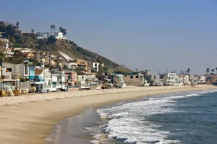 Framed Print : USA, California, Malibu. Malibu coastal houses Framed Print : USA, California, Malibu. Malibu coastal houses