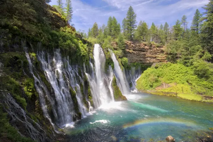 Framed Print : USA, California, McArthur-Burney Falls Memorial State Park. Burney Falls along Burney Creek with additional water from nearby springs Framed Print : USA, California, McArthur-Burney Falls Memorial State Park. Burney Falls along Burney Creek with additional water from nearby springs