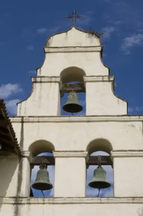 Framed Print : USA, California, Mission San Juan Bautista, built 1797, view of belltower, largest California Mission Framed Print : USA, California, Mission San Juan Bautista, built 1797, view of belltower, largest California Mission