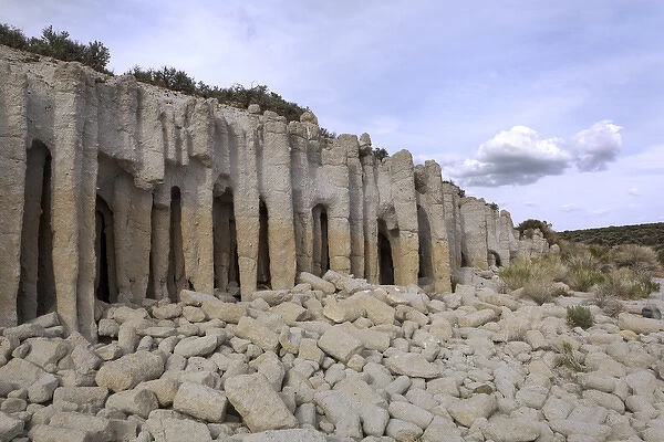 USA, California, Mono County. Volcanic rock pillars