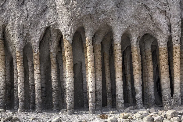 USA, California, Mono County. Volcanic rock pillars