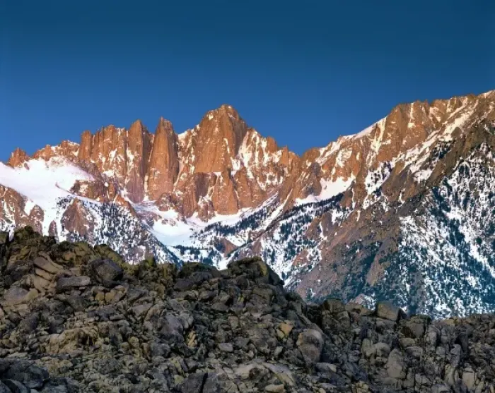 Framed Print : USA, California, Mt Whitney. The Alabama Hills lead to Mt Whitney and the Sierra Framed Print : USA, California, Mt Whitney. The Alabama Hills lead to Mt Whitney and the Sierra