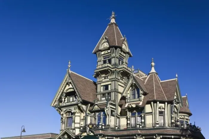Framed Print : USA, California, Northern California, North Coast, Eureka, Carson Mansion, one-time Framed Print : USA, California, Northern California, North Coast, Eureka, Carson Mansion, one-time