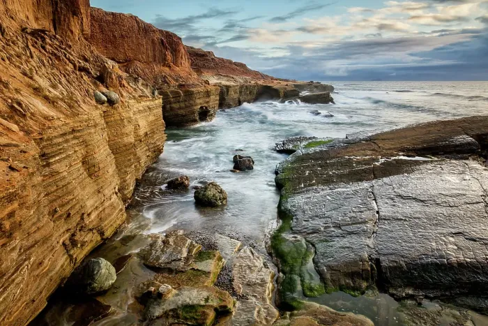 Framed Print : USA, California, San Diego. Tide pools at Cabrillo National Monument at sunset Framed Print : USA, California, San Diego. Tide pools at Cabrillo National Monument at sunset