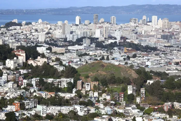 Framed Print : USA, California, San Francisco, Twin Peaks, late afternoon elevated downtown view Framed Print : USA, California, San Francisco, Twin Peaks, late afternoon elevated downtown view