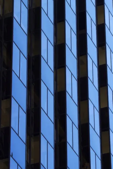 Framed Print : USA, CAlifornia, San Francisco, , Reflection in facade of office buildings at 425 Framed Print : USA, CAlifornia, San Francisco, , Reflection in facade of office buildings at 425