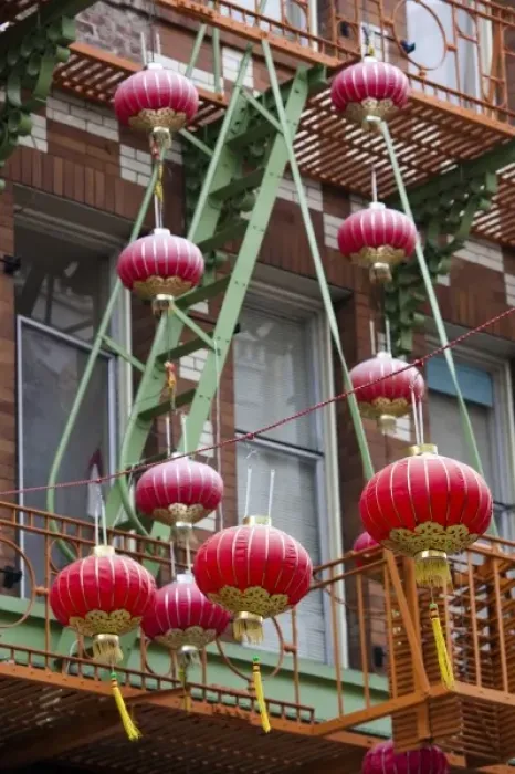 Framed Print : USA, California, San Francisco, Chinatown, Chinese street lanterns