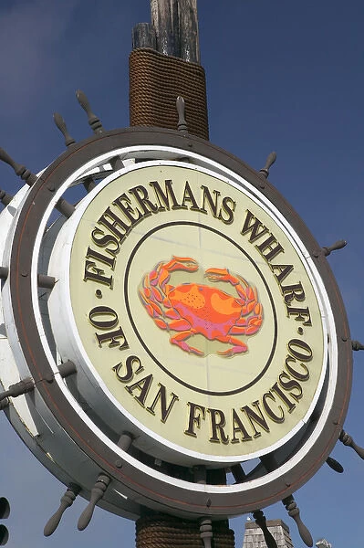 06. USA, California, San Francisco Fishermans Wharf Sign