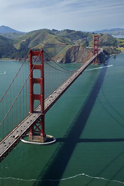 USA, California, San Francisco - Golden Gate Bridge, and Marin Headlands, San Francisco