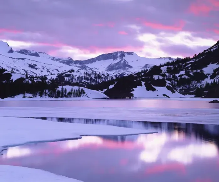 Framed Print : USA; California; Sierra Nevada Mountains. ; Ellery Lake at Sunset Framed Print : USA; California; Sierra Nevada Mountains. ; Ellery Lake at Sunset