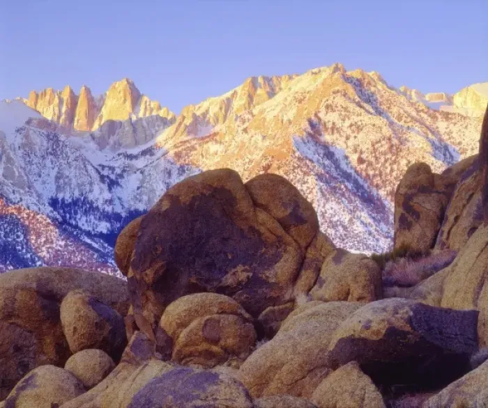 Framed Print : USA, California, Sierra Nevada Mountains. AMt. Whitney at sunrise Framed Print : USA, California, Sierra Nevada Mountains. AMt. Whitney at sunrise