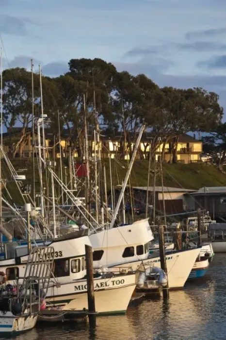 Framed Print : USA, California, Southern California, Morro Bay, harbor, dusk Framed Print : USA, California, Southern California, Morro Bay, harbor, dusk