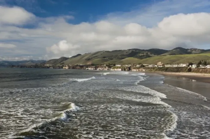 Framed Print : USA, California, Southern California, Pismo Beach, beachfront Framed Print : USA, California, Southern California, Pismo Beach, beachfront