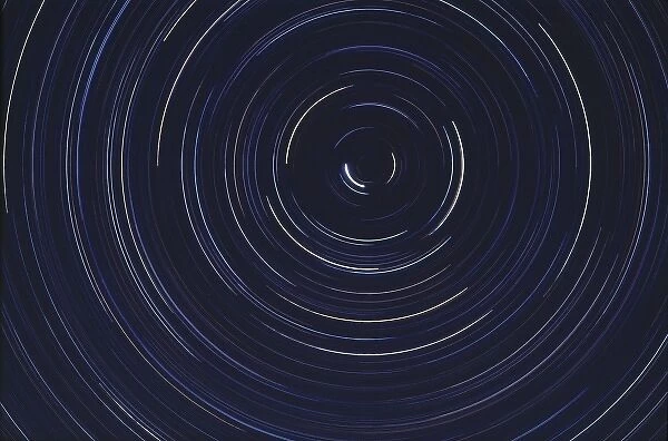 USA, California, Star Trail. A long exposure catches the trail of stars in Death