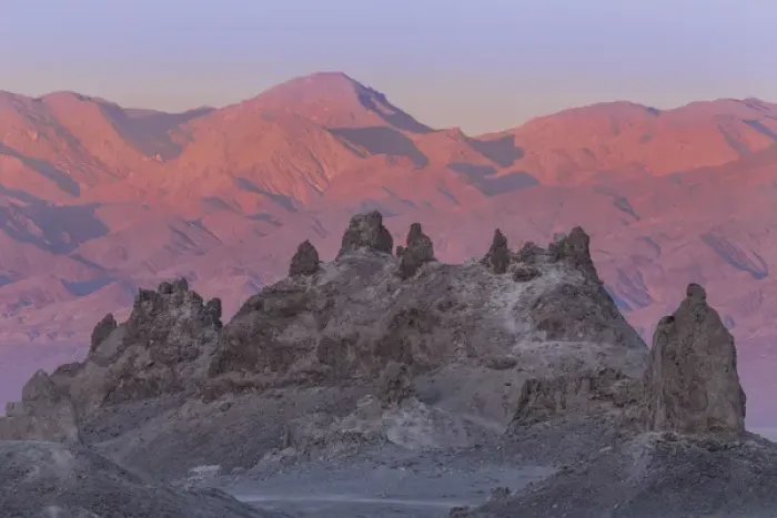 Framed Print : USA, California. Sunset on Trona Pinnacles Framed Print : USA, California. Sunset on Trona Pinnacles