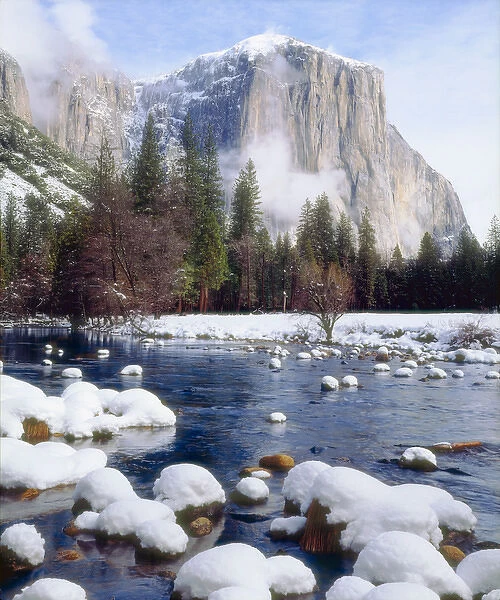 USA; California; Winter in Yosemite National Park, CA