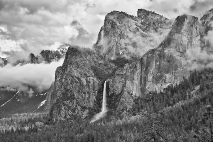 Framed Print : USA California Yosemite Bridalveil Falls