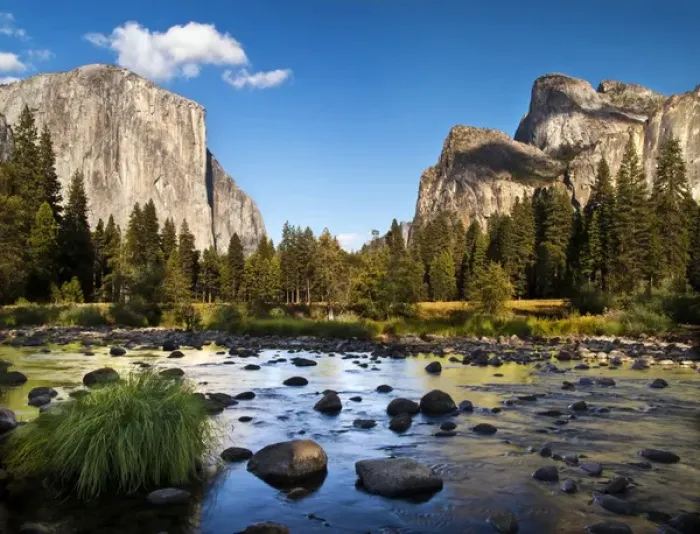 Framed Print : USA, California, Yosemite National Park, The Merced River, El Capitan, and Cathedral Framed Print : USA, California, Yosemite National Park, The Merced River, El Capitan, and Cathedral