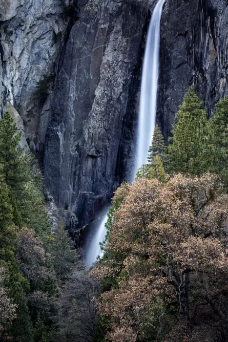 Framed Print : USA, California, Yosemite National Park, Lower Yosemite Falls at dusk Framed Print : USA, California, Yosemite National Park, Lower Yosemite Falls at dusk