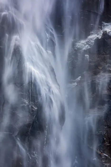 Framed Print : USA, California, Yosemite National Park, Bridalveil Fall detail Framed Print : USA, California, Yosemite National Park, Bridalveil Fall detail