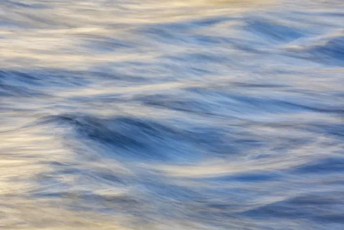 Framed Print : USA, California, Yosemite National Park, Abstract of Merced River reflections