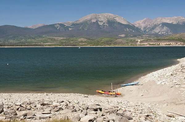 USA, CO, Dillon Reservoir. Largest source of Denver water supply significantly affected by drought