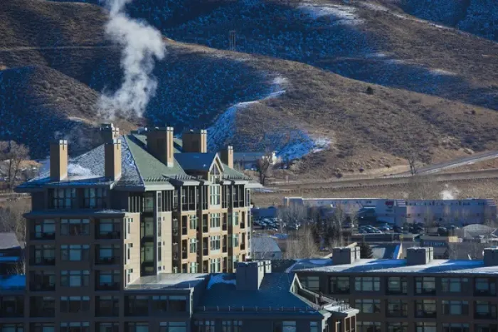 Framed Print : USA, Colorado, Avon, Westin Riverfront Hotel Framed Print : USA, Colorado, Avon, Westin Riverfront Hotel