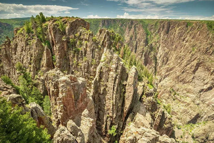 Framed Print : USA, Colorado, Black Canyon of the Gunnison National Park. Canyon landscape