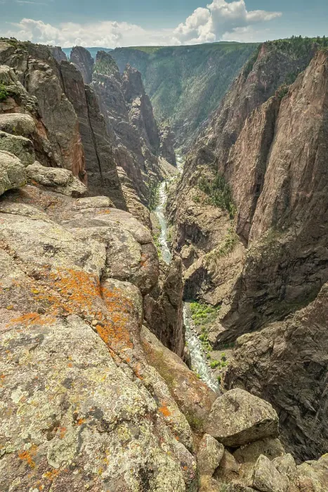 Framed Print : USA, Colorado, Black Canyon of the Gunnison National Park. Canyon landscape