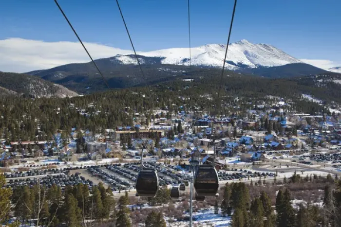 Framed Print : USA, Colorado, Breckenridge, ski lift gondolas and Mount Baldy Framed Print : USA, Colorado, Breckenridge, ski lift gondolas and Mount Baldy