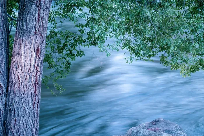 Framed Print : USA, Colorado. Close-up of Arkansas River in Salida