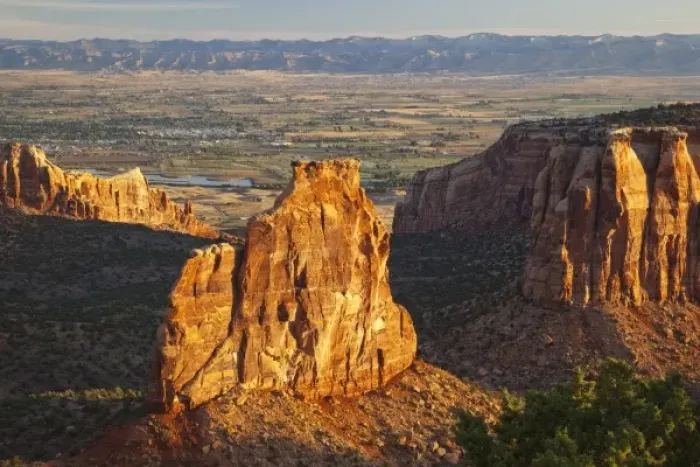 Framed Print : USA, Colorado, Colorado National Monument, Monument Canyon, Independence Monument