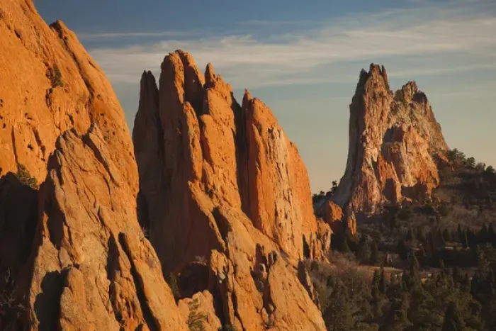 Framed Print : USA, Colorado, Colorado Springs, Garden of the Gods, rock formations at sunset Framed Print : USA, Colorado, Colorado Springs, Garden of the Gods, rock formations at sunset