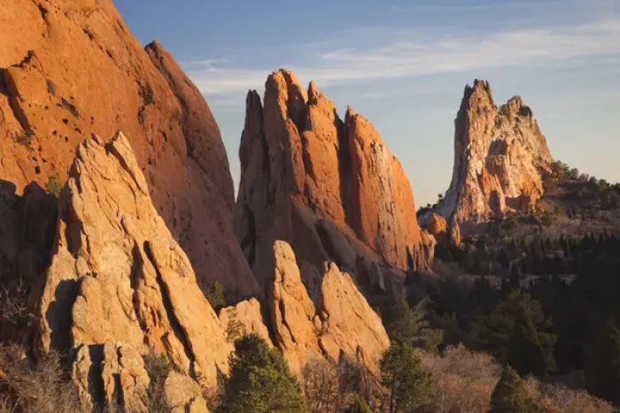 Framed Print : USA, Colorado, Colorado Springs, Garden of the Gods, rock formations at sunset Framed Print : USA, Colorado, Colorado Springs, Garden of the Gods, rock formations at sunset