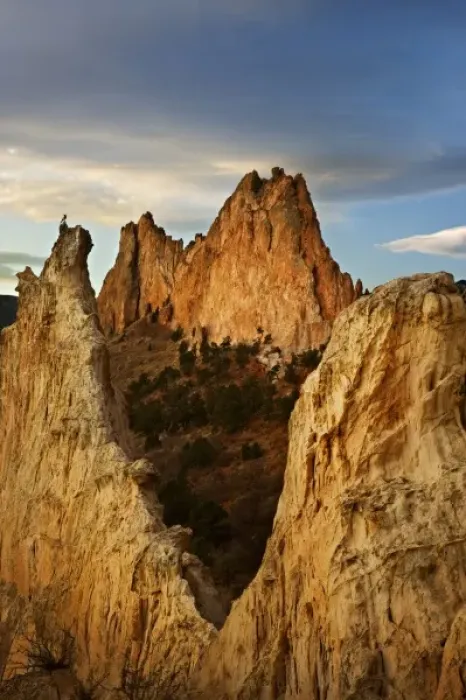 Framed Print : USA, Colorado, Colorado Springs. Sunrise on the sandstone fins of Garden of the Gods formations Framed Print : USA, Colorado, Colorado Springs. Sunrise on the sandstone fins of Garden of the Gods formations