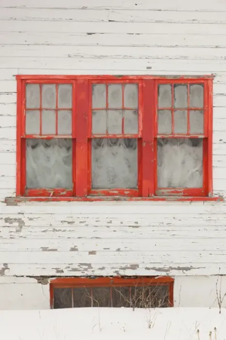 Framed Print : USA, Colorado, Crested Butte, house detail, winter