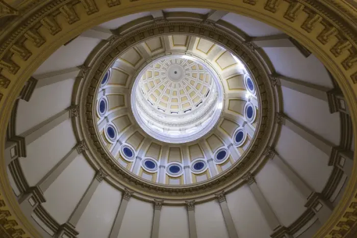 Framed Print : USA, Colorado, Denver, Colorado State Capitol, rotunda interior