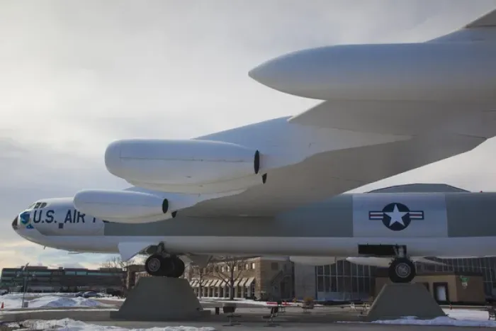 Framed Print : USA, Colorado, Denver, Wings over the Rockies, Air and Space Museum, B-52 bomber