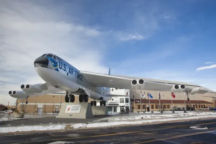 Framed Print : USA, Colorado, Denver, Wings over the Rockies, Air and Space Museum, B-52 bomber