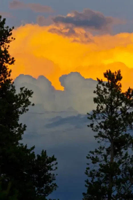 Framed Print : USA, Colorado, Frisco. Thunderstorm forming over the Rocky Mountains