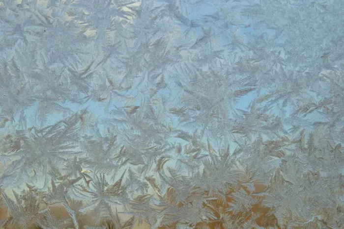 Framed Print : USA, Colorado. Frost on window pane. Credit as: Cathy & Gordon Illg  /  Jaynes Gallery