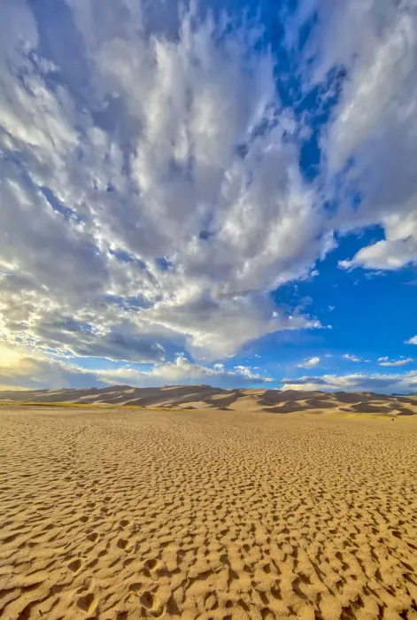 Framed Print : USA, Colorado, Great Sand Dunes National Park and Preserve. Desert and sand dunes