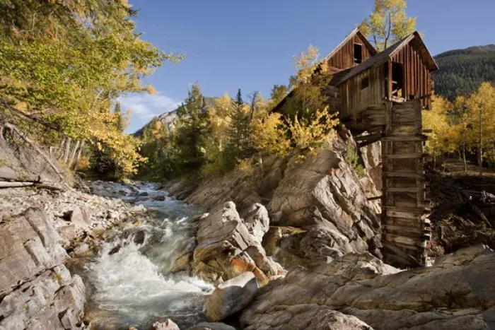 Framed Print : USA, Colorado, Gunnison National Forest. The landmark Crystal Mill next to the Crystal River Framed Print : USA, Colorado, Gunnison National Forest. The landmark Crystal Mill next to the Crystal River