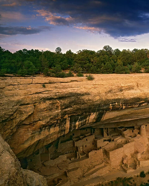 USA, Colorado, Mesa Verde National Park. Cliff Palace Ruins