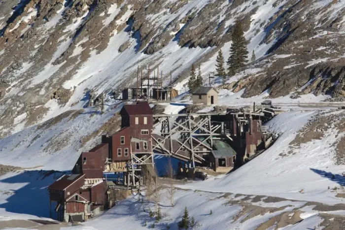 Framed Print : USA, Colorado, Monarch, ruins of the Madonna Mine, winter Framed Print : USA, Colorado, Monarch, ruins of the Madonna Mine, winter
