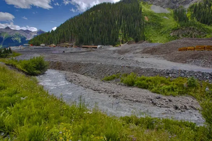 Framed Print : USA, Colorado. New Campbird Mine on road to Yankee Boy Basin, San Juan Mountains