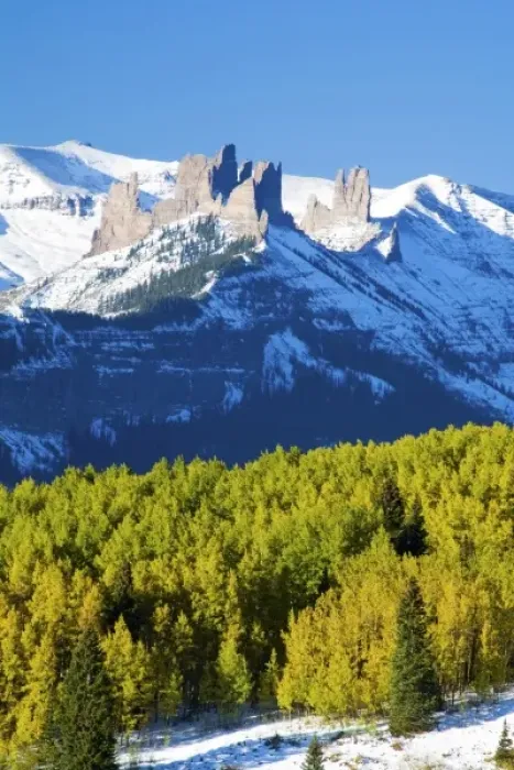 Framed Print : USA, Colorado, Ohio Pass and the Castels With Autumn Color Framed Print : USA, Colorado, Ohio Pass and the Castels With Autumn Color