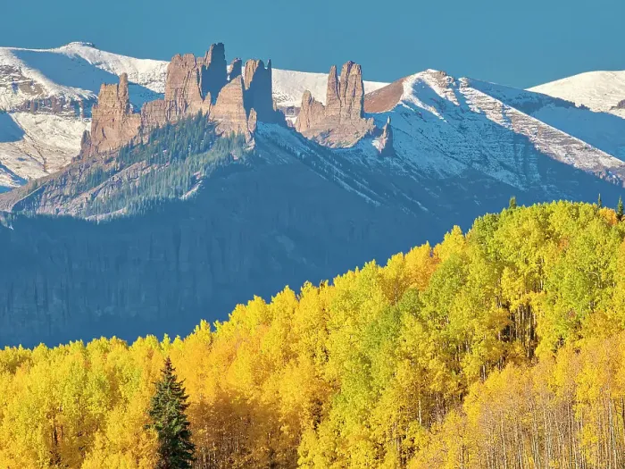 Framed Print : USA, Colorado. Ohio Pass and the Castles with autumn color Framed Print : USA, Colorado. Ohio Pass and the Castles with autumn color